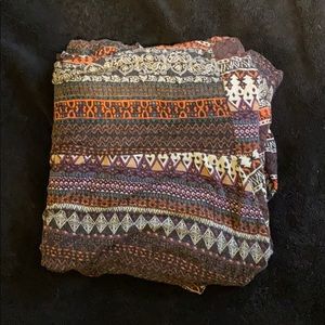 Long Patterned Maxi Skirt